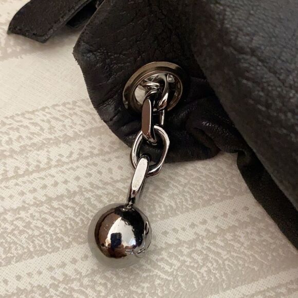 Christian Louboutin Blk Leather Zipper Cross Body - Picture 5 of 12